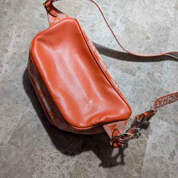 KORS Michael Kors XL Fanny/Waist Bag-MK Monogram and Leather Brand New - Picture 3 of 7